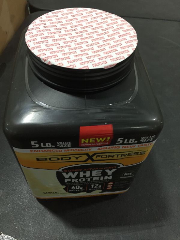 Photo 3 of Body Fortress Super Advanced Whey Protein Powder, Vanilla Flavored, 5 Lb