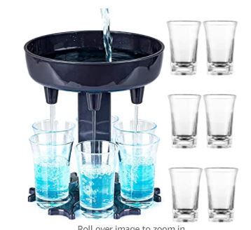 Photo 1 of 3 PACK - 6 Shot Glass Dispenser and Holder Liquor Dispenser, Shots Dispenser Bar Shot Dispenser For Home Bar