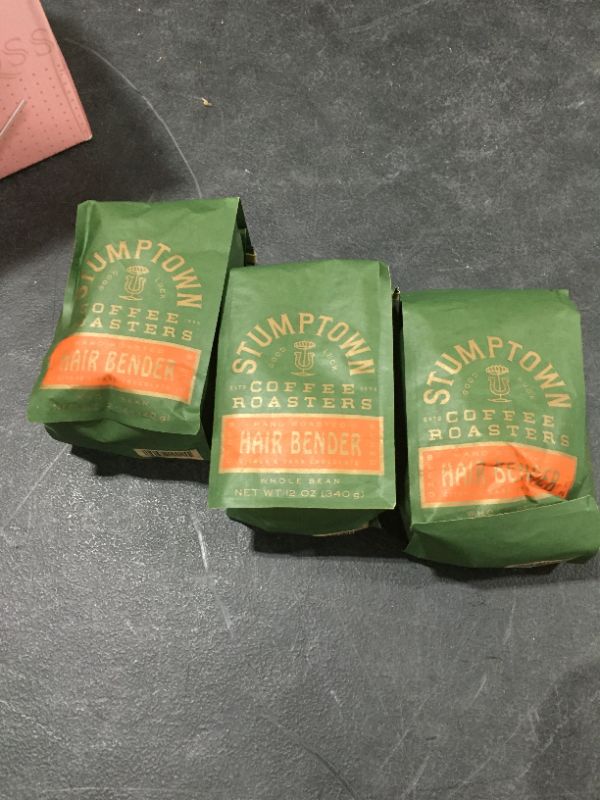 Photo 1 of 3 PACK Stumptown Coffee Roasters, Hair Bender - Ground Coffee - 12 Ounce Bag, Flavor Notes of Citrus and Dark Chocolate