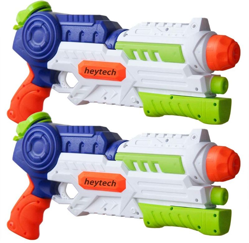 Photo 1 of heytech 2 Pack Super Water Gun Water Blaster 1200CC High Capacity Water Soaker Blaster Squirt Toy Swimming Pool Beach Sand Water Fighting Toy (Green)
