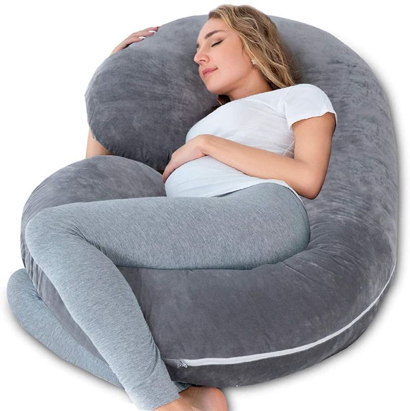 Photo 1 of INSEN Pregnancy Pillow,Maternity Body Pillow for Sleeping,C Shaped Body Pillow for Pregnant Women