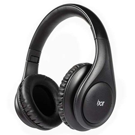 Photo 1 of IJoy ISO Bluetooth 5.0 Wireless Over Ear Foldable Stereo Headphones with 30 Hours Battery and Built-in Microphone, Matte Black
