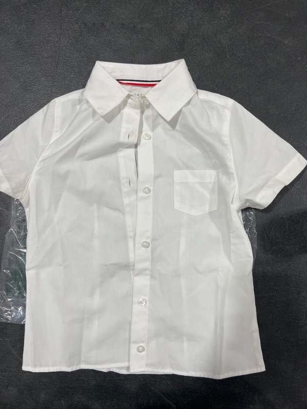 Photo 2 of French Toast Boys' Short Sleeve Poplin Dress Shirt  SIZE-6T