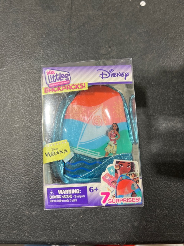 Photo 2 of Real Littles Disney Moana Collectible Micro Backpack with 7 Surprises Inside