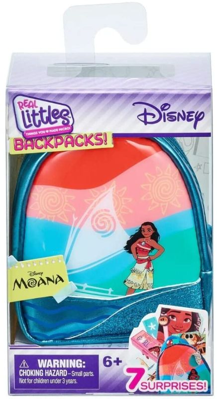 Photo 1 of Real Littles Disney Moana Collectible Micro Backpack with 7 Surprises Inside