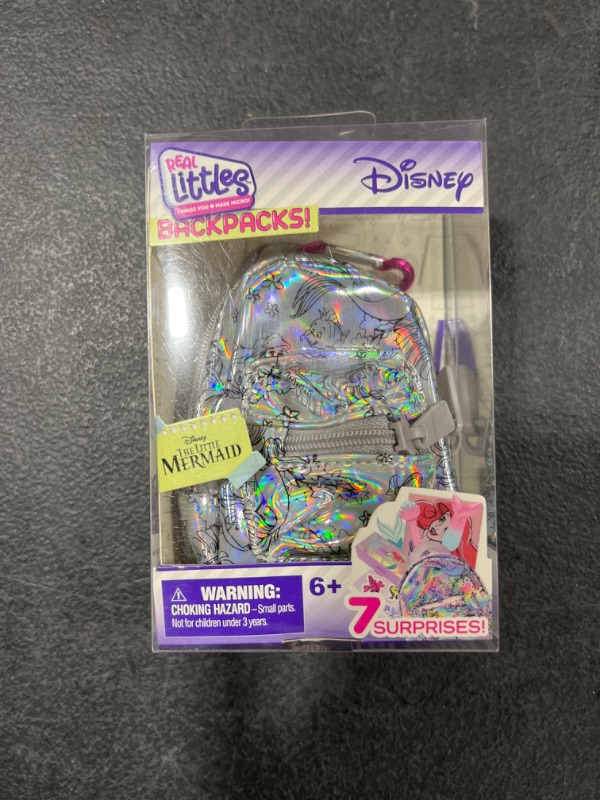 Photo 2 of Real Littles Disney Ariel The Little Mermaid Collectible Micro Backpack with 7 Surprises Inside