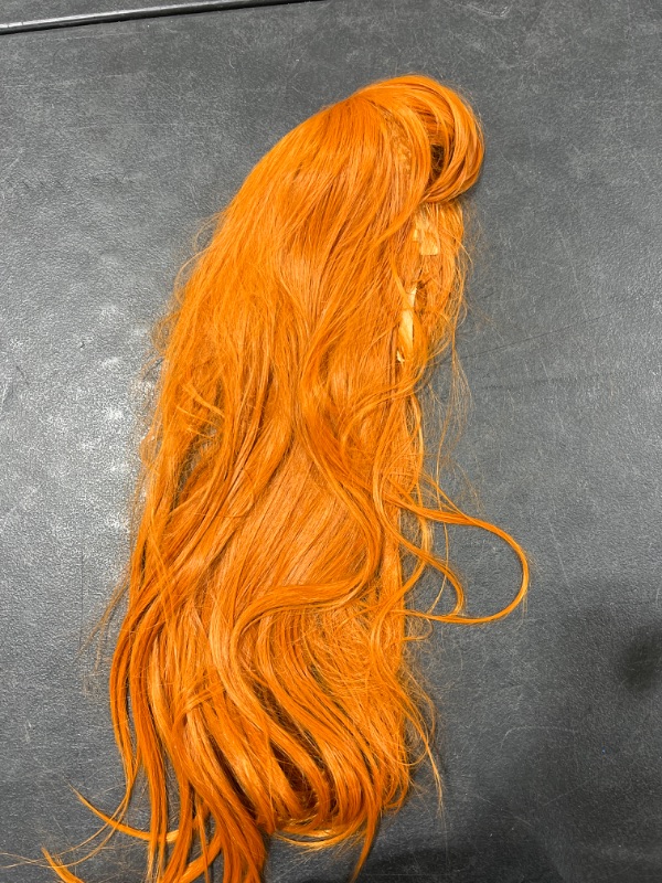 Photo 2 of  Women's Long Straight wavy Costume Wig with Bangs for Halloween Cosplay Party 