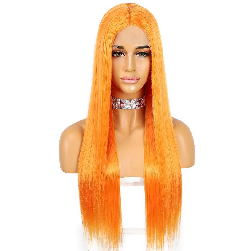 Photo 1 of  Women's Long Straight wavy Costume Wig with Bangs for Halloween Cosplay Party 