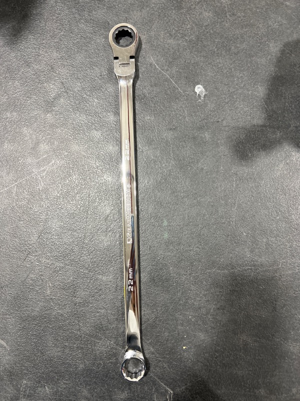 Photo 2 of 22mm XL Flex Head Ratcheting Wrench