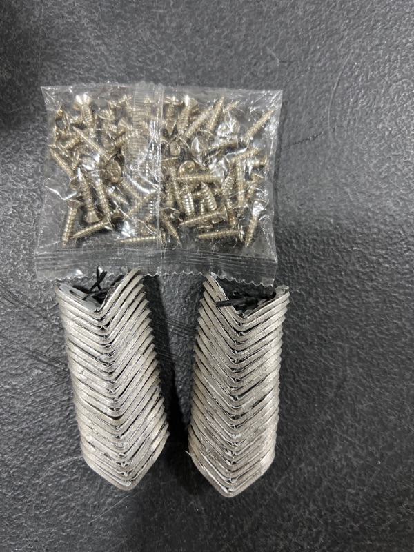 Photo 1 of 40pc L bracket corner brace small L for wood,metal,stainless steel right angle brackets 