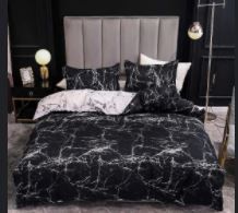 Photo 1 of black/white Marble pattern comforter size-KING 