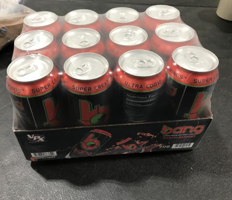 Photo 2 of Bang Peach Mango Energy Drink, 0 Calories, Sugar Free with Super Creatine, 16oz, 12 Count
Visit the VPX Store
best buy 9/22