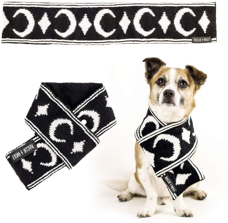 Photo 1 of Rogue + Wolf Cute Dog Clothes Scarf for Extra Small Medium Large Dogs & Cats Puppy Bandanas Pet Accessories Outfits for Pets Cat Kitten Costumes Goth Gothic Witchy Gifts size XL