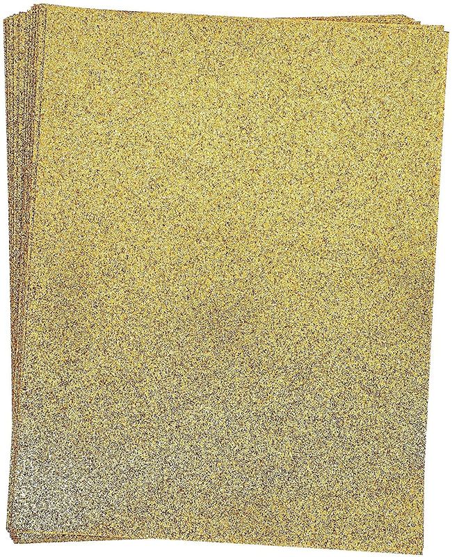 Photo 1 of 3 packs of the Gold Glitter Cardstock Paper for Card Making (8.5 x 11 In, 24 Sheets)