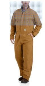 Photo 1 of Carhartt Men's 104396 Washed Duck Insulated Coveralls XXXL