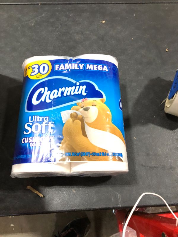 Photo 2 of Charmin Ultra Soft Cushiony Touch Toilet Paper, 18 Family Mega Rolls = 90 Regular Rolls