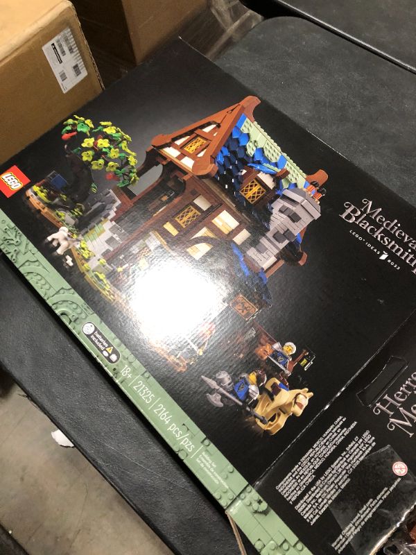 Photo 2 of LEGO Ideas Medieval Blacksmith 21325 Building Kit; Impressive Build-and-Display Model for Adults, New 2021 (2,164 Pieces)