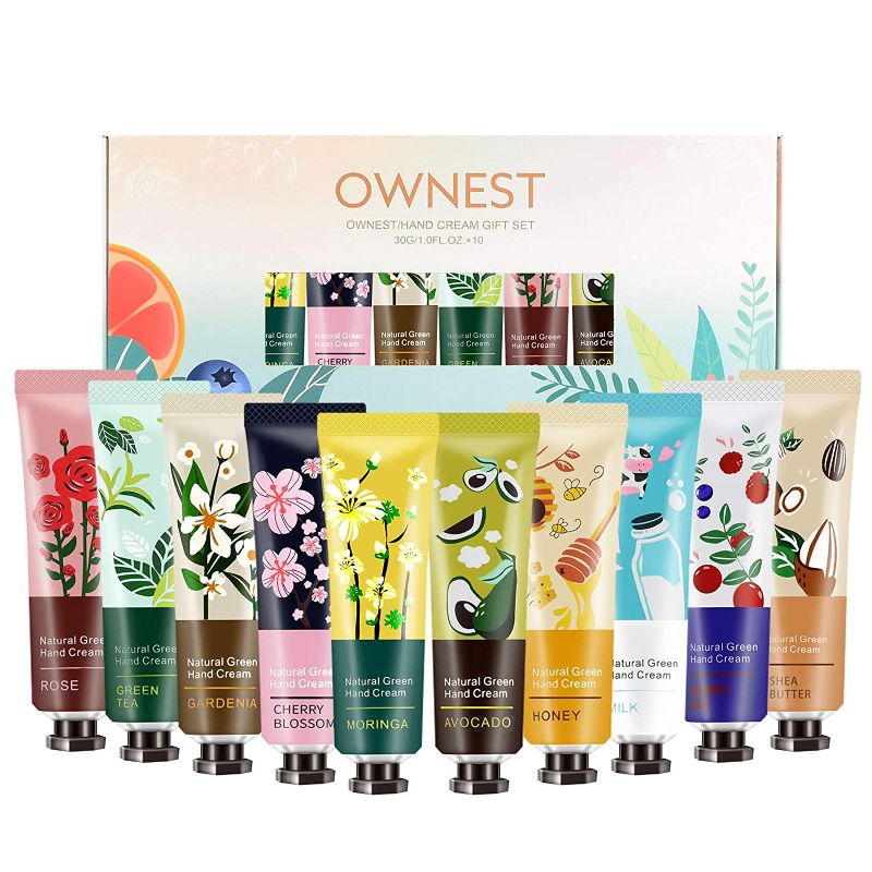 Photo 1 of 5 Packs of 10, Ownest 10 Pack Plant Fragrance Hand Cream Moisturizing Hand Care Cream Travel Gift Set,For Men And Women-30ml