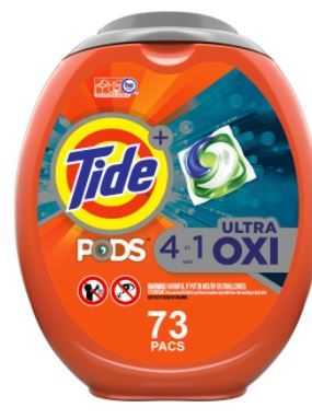 Photo 1 of Tide Pods Plus Ultra Oxi, Laundry Detergent Packs, 73 Count