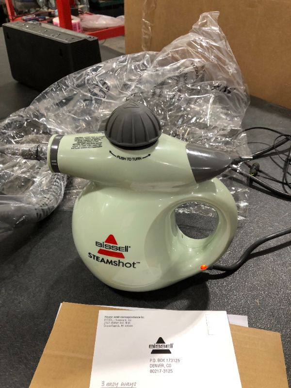 Photo 2 of BISSELL SteamShot Deluxe Hard Surface Steam Cleaner with Natural Sanitization, Multi-Surface Tools Included to Remove Dirt, Grime, Grease, and More, 39N7A