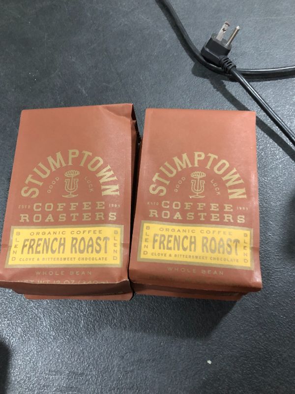 Photo 2 of 2 Pack Stumptown Coffee Roasters, French Roast - Organic Whole Bean Coffee - 12 Ounce Bag, Flavor Notes of Clove and Bittersweet Chocolate