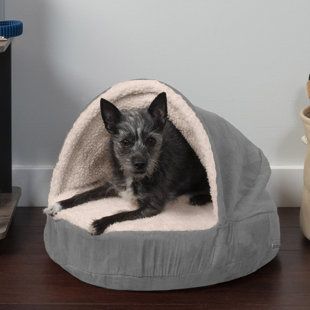 Photo 1 of  Wave Fur & Velvet Orthopedic Snuggery Dog & Cat Bed