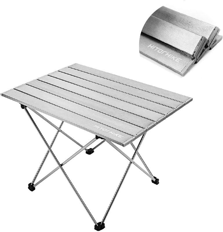 Photo 1 of Camping Tables with Aluminum Table Top Ultralight Durable Camp Table with Carry Bag for Indoor