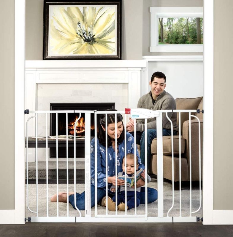 Photo 1 of Regalo White Extra Wide Metal Pet Gate
