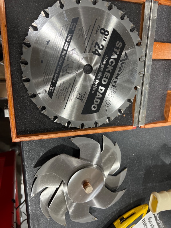 Photo 1 of 8 in. x 24-Tooth Stacked Dado Saw Blade Set
