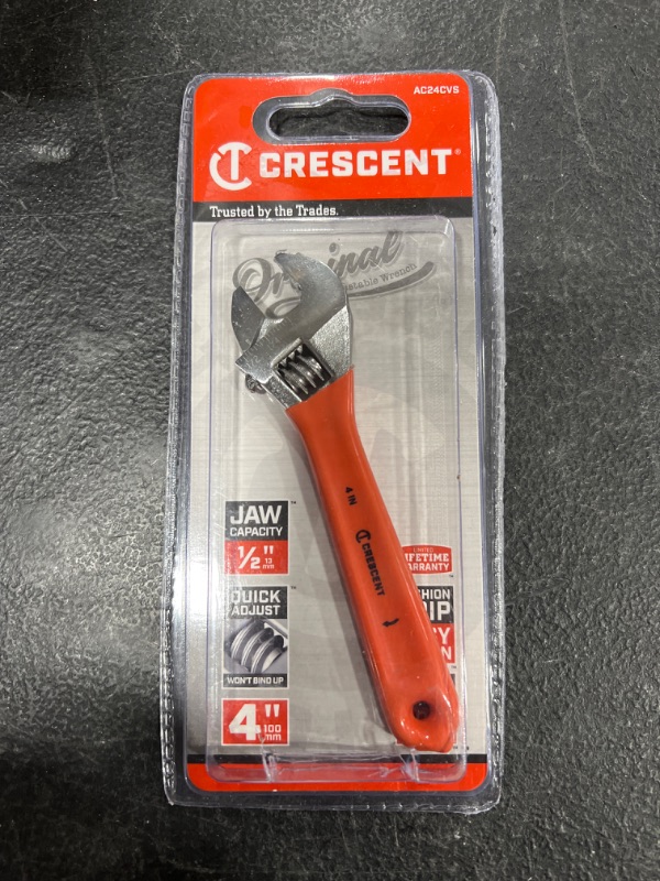 Photo 2 of 4 in. Cushion Grip Adjustable Wrench
