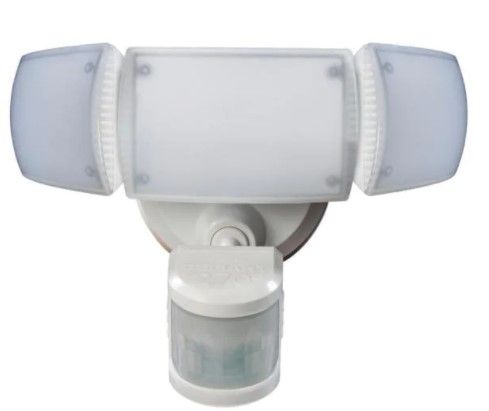 Photo 1 of 270° White Motion Activated Outdoor Integrated LED Triple Head Flood Light with Adjustable Color Temperature
