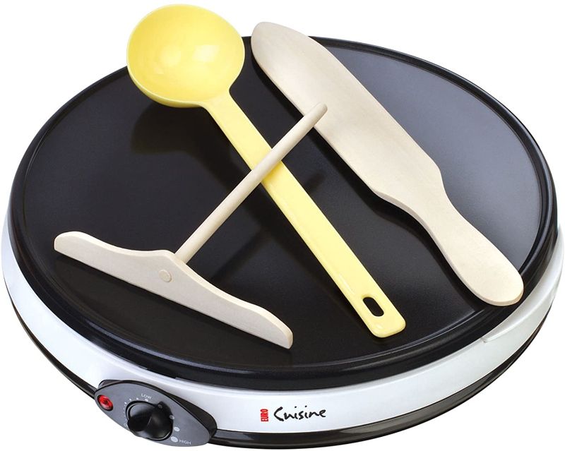 Photo 1 of Euro Cuisine Electric Crepe Maker, 12 Inch, White
