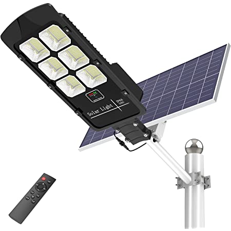 Photo 1 of 400W Solar Street Lights Outdoor, Motion Sensor Solar Powered Light Dusk to Dawn 20000 Lumens Waterproof IP66 Security Led Solar Flood Light for Parking Lot/ Stadium/ Yard/ Garage/Garden…
