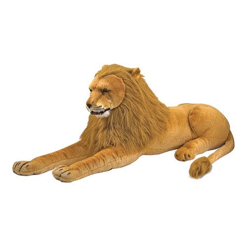 Photo 1 of Melissa & Doug Giant Lion - Lifelike Stuffed Animal (over 6 Feet Long)
