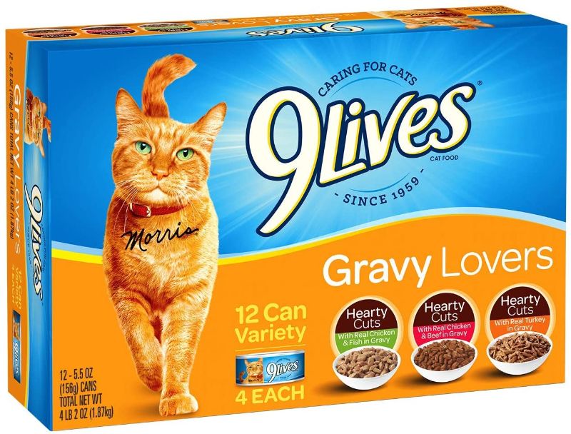 Photo 1 of 9Lives Variety Pack Favorites Wet Cat Food, 5.5 Ounce Cans
BEST BY MAR. 5/2022.