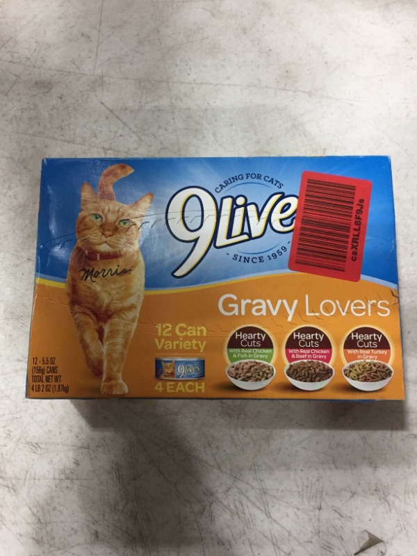 Photo 2 of 9Lives Variety Pack Favorites Wet Cat Food, 5.5 Ounce Cans
BEST BY MAR. 5/2022.