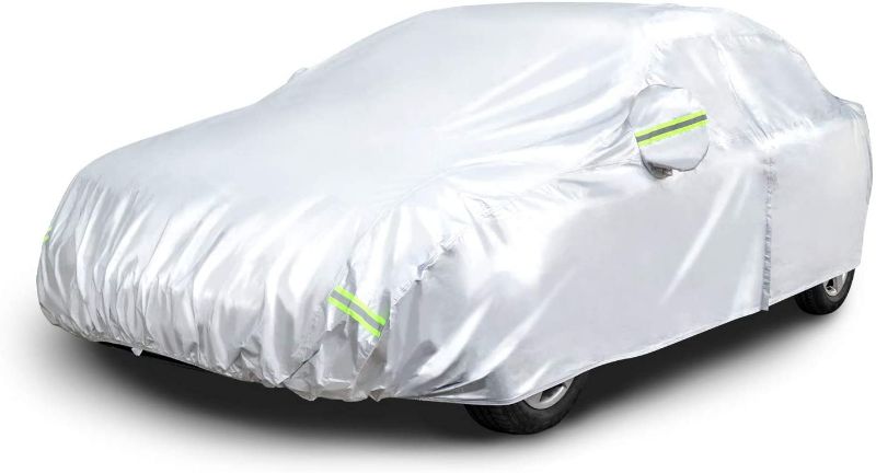 Photo 1 of Amazon Basics Silver Weatherproof Car Cover 
