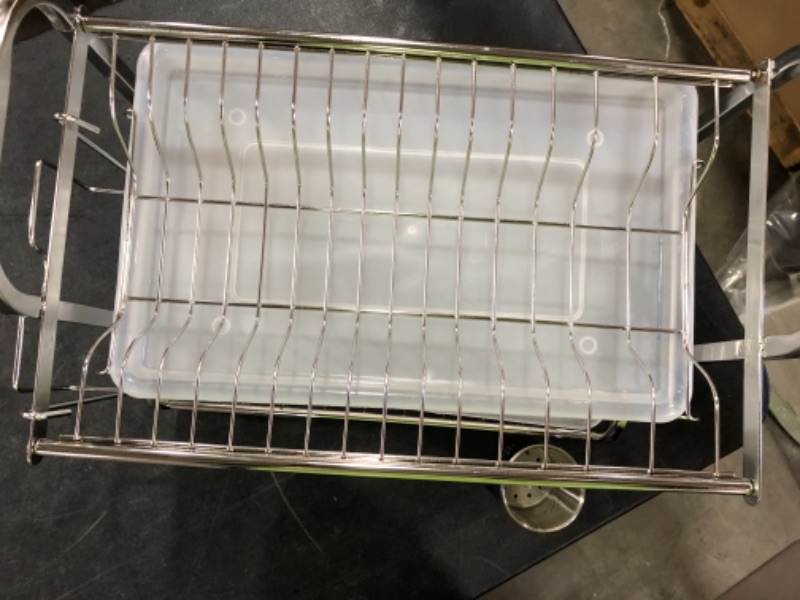 Photo 2 of Dish Drying Rack, 2 Tier Large Dish Rack Stainless Steel 