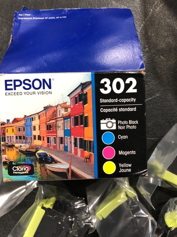 Photo 2 of EPSON T302 Claria Premium -Ink Standard Capacity Color Combo Pack (T302520-S) for Select Epson Expression Premium Printers
