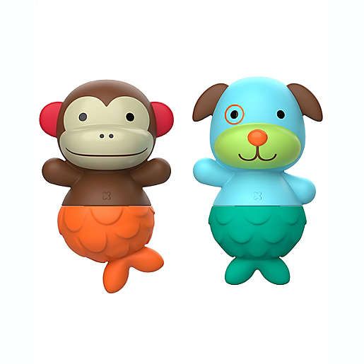 Photo 1 of Skip Hop Baby Bath Toy, Zoo Mix & Match Flippers, Monkey/Dog 2 Count (Pack of 1)
