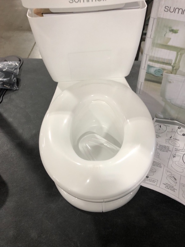 Photo 5 of Summer Infant My Size Potty, White - Realistic Potty Training Toilet Looks and Feels Like an Adult Toilet - Easy to Empty and Clean
