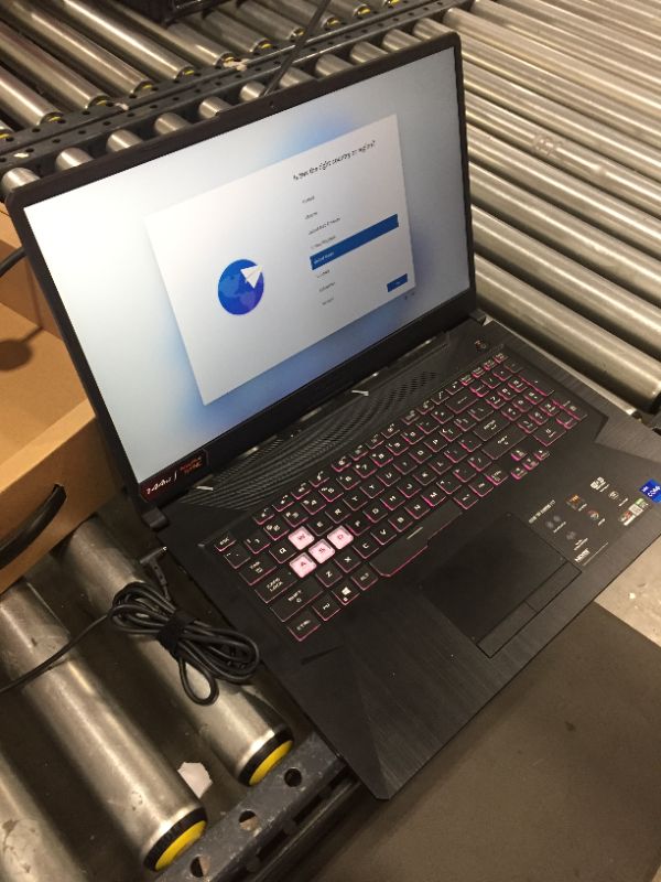 Photo 1 of ASUS TUF Gaming F17 Gaming Laptop, 17.3” 144Hz Full HD IPS-Type, Intel Core i7-11800H Processor, GeForce RTX 3060, 16GB DDR4, 1TB PCIe SSD, Gigabit Wi-Fi 6, Windows 10 Home, TUF706HM-ES76