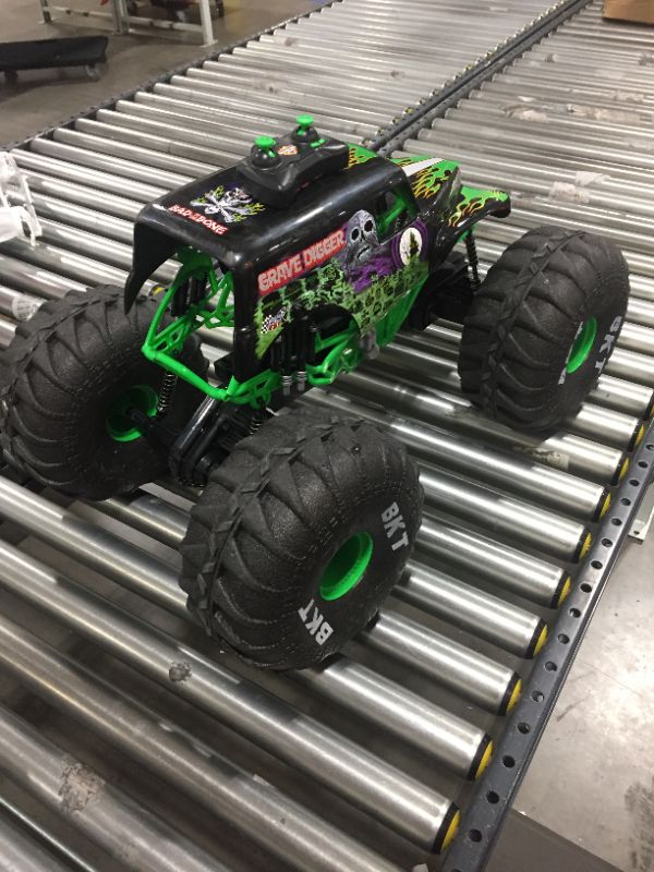 Photo 2 of Monster Jam, Official Mega Grave Digger All-Terrain Remote Control Monster Truck with Lights, 1: 6 Scale, Kids Toys for Boys