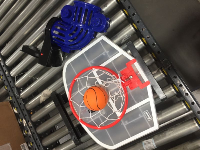 Photo 2 of Franklin Sports Shoot Again Over The Door Mini Basketball Hoop With Rebounder and Automatic Ball Return