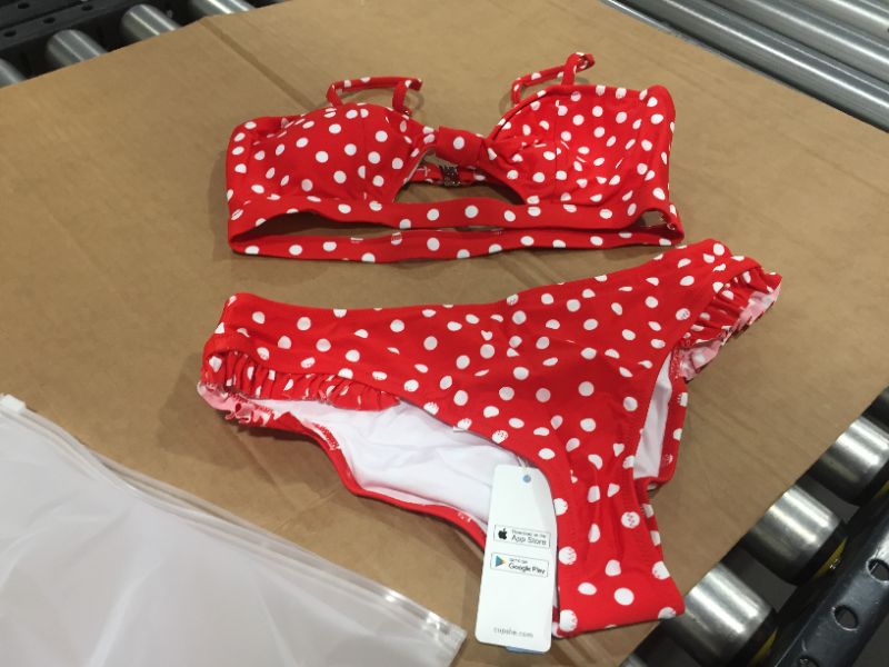 Photo 1 of CUPSHE SIZE MEDIUM TWO PIECE POLKA DOT BIKINI