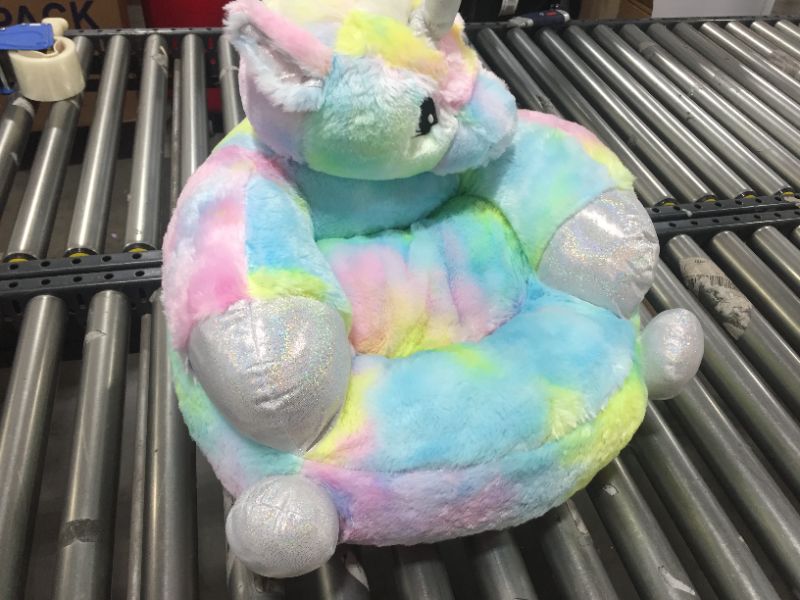 Photo 2 of Rainbow Unicorn Plush Character Chair - Trend Lab
