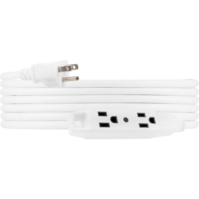 Photo 1 of UltraPro 3-Outlet 25ft. Extension Cord, White