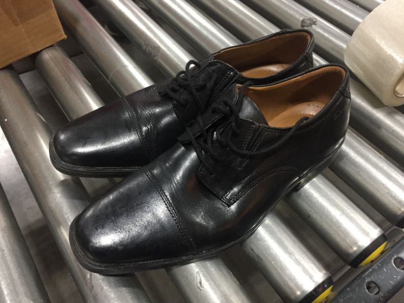 Photo 1 of CLARKS MENS BLACK DRESS SHOES, SIZE 8.5