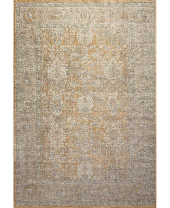 Photo 1 of Chris Loves Julia Rosemarie ROE-01 63" x 9 Area Rug, Yellow, Size: 6' x 9'
