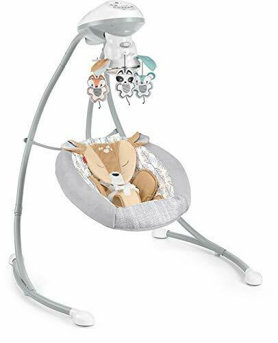 Photo 1 of Fisher-Price Fawn Meadows Deluxe Cradle ‘n Swing, Dual Motion Baby Swing with Music, Sounds, and Motorized Mobile